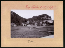 Fotografie Brück & Sohn Meissen, Ansicht Zittau, Villen & Kirche Am Berg Oybin  - Lugares