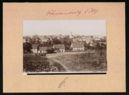 Fotografie Brück & Sohn Meissen, Ansicht Schmannewitz, Panorama Mit Kirche  - Lieux