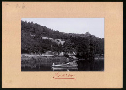 Fotografie Brück & Sohn Meissen, Ansicht Rosswein, Talbad & Mulde Mit Ruderboot  - Lieux