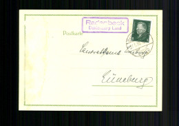 Radenbeck Dahlenburg Land, Landpoststempel Auf Postkarte - Autres & Non Classés