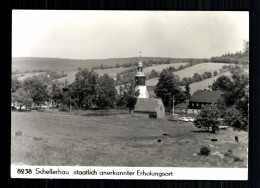 Schellerhau, OT Von Altenberg, Ortsansicht Mit Kirche - Autres & Non Classés