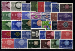 Europa Union (CEPT) Jahrgang 1960, 20 Länder, Postfrisch / MNH - Full Years