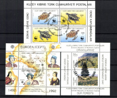 Türkisch-Zypern, MiNr. Block 10, 11 + 15, ESST - Unused Stamps