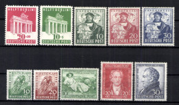 Bizone, MiNr. 101-110 Ohne Block 1, Postfrisch - Mint