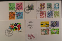 Schweiz, Partie Aus Den Jahren 1986 / 1988, FDC - FDC