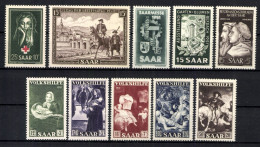 Saarland, MiNr. 304-313, Jahrgang 1951, Postfrisch - Altri & Non Classificati