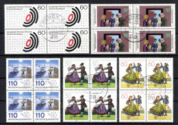 Deutschland (BRD), MiNr. 1086,1088,1096,1097,1100 VB, Gestempelt - Used Stamps