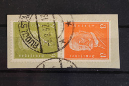 Deutsches Reich, MiNr. S 46, Briefstück - Zusammendrucke