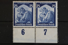 Deutsches Reich, MiNr. 568 Waag. Paar, Postfrisch - Unused Stamps