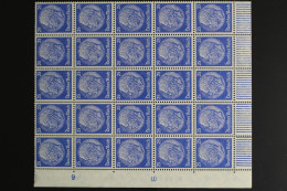 Deutsches Reich, MiNr. 522, 25er Bogeteil, Ecke Li. Unten, Postfrisch - Unused Stamps