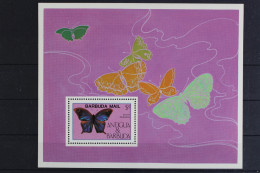 Antigua & Barbuda - Barbuda, Schmetterlinge, MiNr. Block 94, Postfrisch - Antigua Et Barbuda (1981-...)