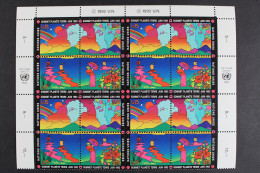 UNO Genf, MiNr. 215-218, Bogenteil, Vier 4er Blöcke, Postfrisch - Andere & Zonder Classificatie