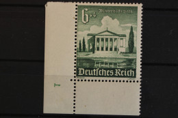 Deutsches Reich, MiNr. 754, Ecke Li. U., Plattennr. 1, Aus MHB, Postfrisch - Ungebraucht