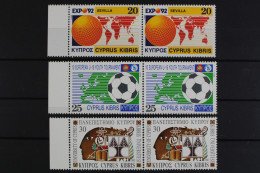 Zypern, MiNr. 787-789, Paare, Postfrisch - Unused Stamps