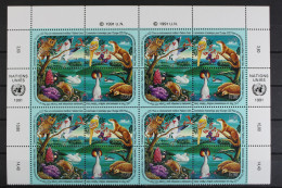 UNO Genf, MiNr. 194-197, Bogenteil, 4 Viererblöcke, Postfrisch - Sonstige & Ohne Zuordnung