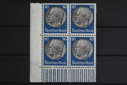 Deutsches Reich, MiNr. 527, 4er Block, Ecke Li. Unten, Postfrisch - Unused Stamps