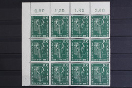 Deutschland (BRD), MiNr. 217, 12er Bogenteil, Ecke Li. O., Postfrisch - Unused Stamps