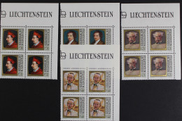 Liechtenstein, MiNr. 784-787, 4er Bogenteile, Postfrisch - Other & Unclassified