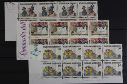 Liechtenstein, MiNr. 887-889, 8er Bogenteile, Postfrisch - Sonstige & Ohne Zuordnung
