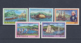 Antigua, Schiffe, MiNr. 358-362, Postfrisch - Antigua And Barbuda (1981-...)