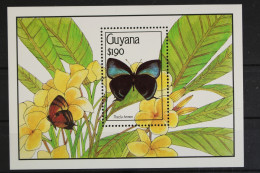 Guyana, Schmetterlinge, MiNr. Block 103, Postfrisch - Guiana (1966-...)