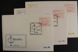 Belgien ATM, MiNr. 4, 3 Wertstufen, FDC - Other & Unclassified