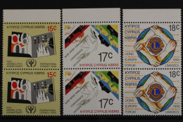 Zypern, MiNr. 745-747, Paare, Postfrisch - Unused Stamps