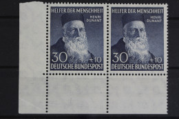 Deutschland (BRD), MiNr. 159, Waag. Paar, Ecke Links Unten, Postfrisch - Neufs