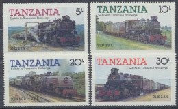 Tansania, Eisenbahn, MiNr. 268-271, Postfrisch - Tanzanie (1964-...)