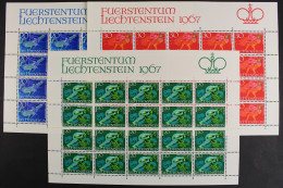 Liechtenstein, MiNr. 475-477, 20er Bögen, Postfrisch - Autres & Non Classés