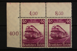 Deutsches Reich, MiNr. 583, Waag. Paar, Ecke Li. Oben, Postfrisch - Ungebraucht