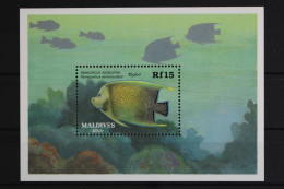 Malediven, Fische / Meerestiere, MiNr. Block 154, Postfrisch - Malediven (1965-...)
