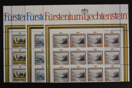 Liechtenstein, MiNr. 821-823, 12er Bogenteile, Postfrisch - Other & Unclassified