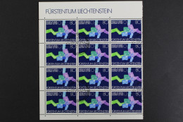 Liechtenstein, MiNr. 729, 12er Bogenteil, ESST - Other & Unclassified