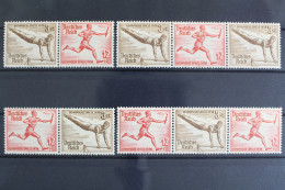 Deutsches Reich, MiNr. W 107 - W 110, 4 Zd's, Postfrisch - Zusammendrucke