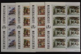 Liechtenstein, MiNr. 780-783, 8er Bogenteile, Postfrisch - Autres & Non Classés