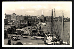 Kiel - Hafen, Hafenleben Mit Autos, Segelboote, Güter - Autres & Non Classés