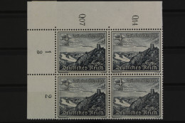Deutsches Reich, MiNr. 731, 4er Block, Ecke Li. Oben, FN 3, Postfrisch - Neufs