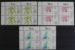 Deutschland (BRD), MiNr. 1206-1208, 4er Block, Ecke Li. Oben, Postfrisch - Unused Stamps