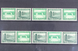 Deutsches Reich, MiNr. W 119 - W 122, 4 Zd's, Postfrisch - Se-Tenant