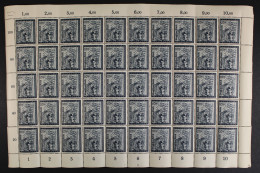 Deutsches Reich, MiNr. 889 PLF III, 50er Bogen, Postfrisch - Abarten & Kuriositäten
