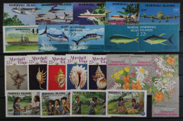Marshall-Inseln, Partie Aus 1986, Einzelmarken Aus ZD, Postfrisch / MNH - Marshall Islands