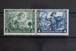 Deutsches Reich, MiNr. W 47, Falz - Zusammendrucke