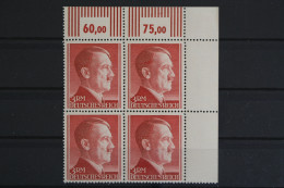 Deutsches Reich, MiNr. 801 B, 4er Block, Ecke Re. Oben, Postfrisch - Ungebraucht