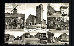 Groß-Reken I. Westf., 8 Ansichten U. A. Windmühle, St. Heinrich-Kirche - Other & Unclassified