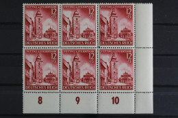 Deutsches Reich, MiNr. 808, 6er Block, Ecke Re. Unten, Postfrisch - Unused Stamps