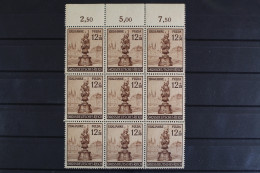 Deutsches Reich, MiNr. 886 PLF II, 9er Block, Oberrand, Postfrisch - Abarten & Kuriositäten