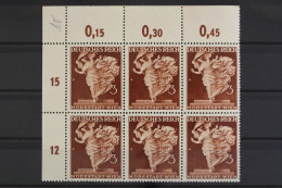 Deutsches Reich, MiNr. 768, 6er Block, Ecke Li. Oben, Postfrisch - Ongebruikt