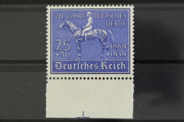 Deutsches Reich, MiNr. 698, Unterrand Mit Passerkreuz, Postfrisch - Ongebruikt