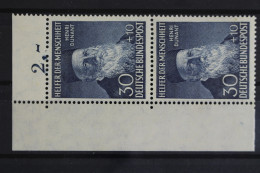 Deutschland (BRD), MiNr. 159, Senkr. Paar, Ecke Links Oben, Postfrisch - Unused Stamps